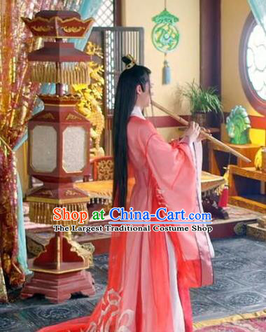 Drama Men with Sword Chinese Ancient Royal Prince Murong li Hanfu Costumes and Hair Accessories for Men