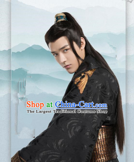 Drama Jueshi Qianjin Chinese Ancient Prince Zhong Wumei Costume and Headpiece Complete Set