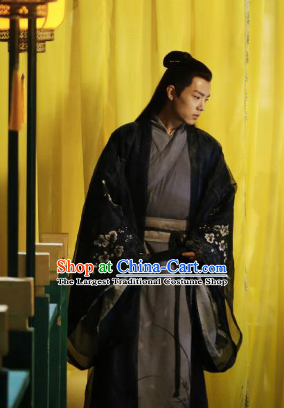 Chinese Ancient Prince Clothing and Headwear Drama Oh My Emperor Swordsman Beitang Moran Costumes for Men