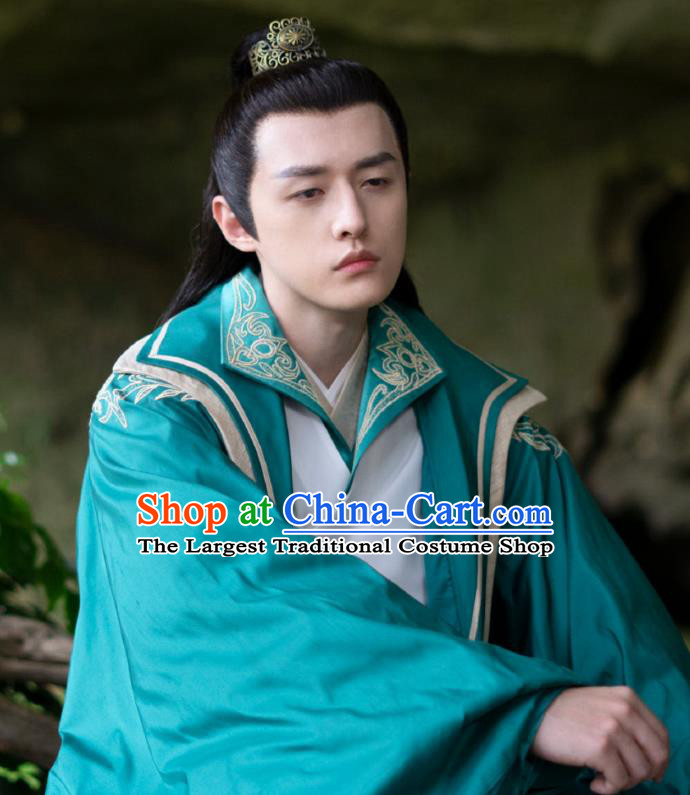 Chinese Ancient Lord of the Underworld Drama Sansheng Sanshi Pillow Eternal Love of Dream Xie Guchou Costumes for Men