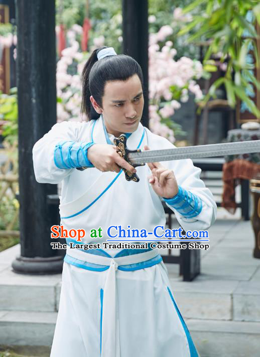 Chinese Ancient Apparels Knight Costumes and Headwear Wuxia Drama Xiya Xia Swordsman Li Xiya Garment