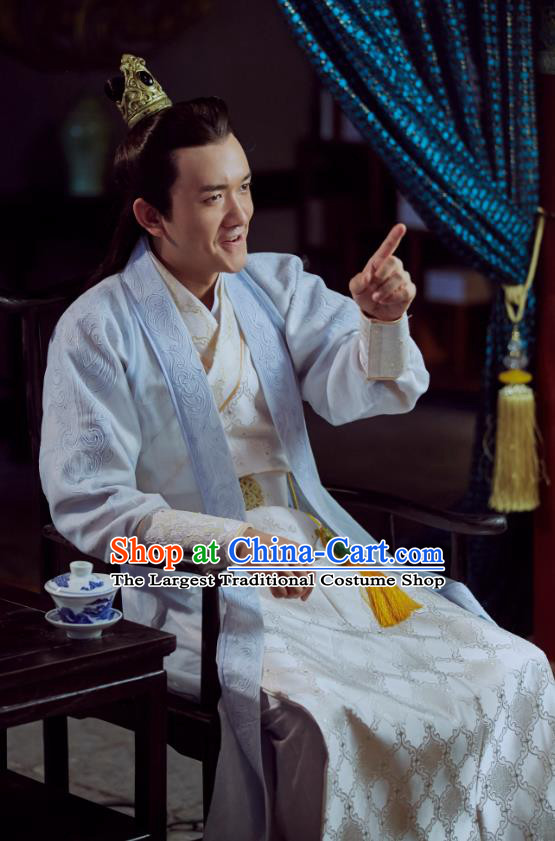 Chinese Ancient Young Castellan Apparels Costumes and Headwear Wuxia Drama Xiya Xia Swordsman Yue Hao Garment