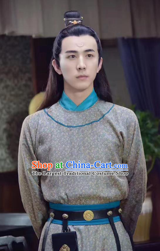 Chinese Ancient Song Dynasty Scholar Costumes and Hairdo Crown Drama Kai Feng Qi Tan Official Bao Zheng Garment Apparels