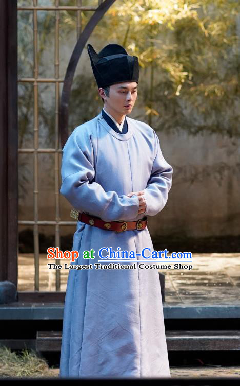 Ancient Chinese Head Eunuch Song Dynasty Historical Costumes and Hat Drama Serenade of Peaceful Joy Zhang Maoze Garment