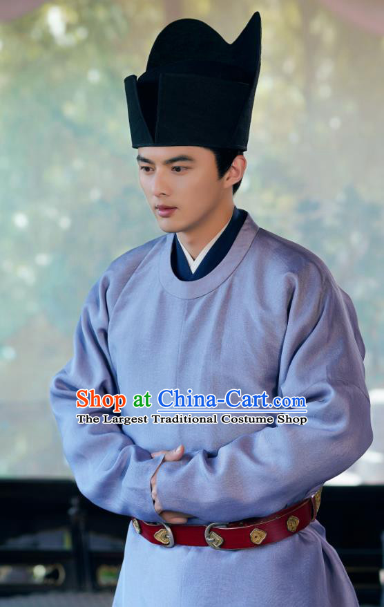 Ancient Chinese Head Eunuch Song Dynasty Historical Costumes and Hat Drama Serenade of Peaceful Joy Zhang Maoze Garment