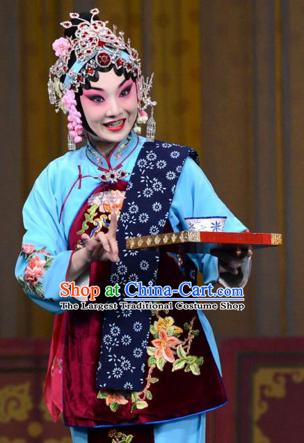 Chinese the Wandering Dragon Toys with the Phoenix Costumes Traditional Peking Opera Apparel Li Fengjie Garment and Headwear