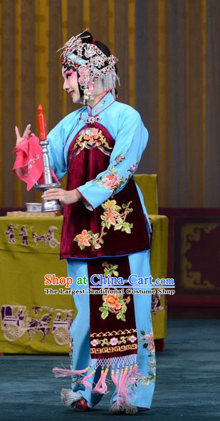 Chinese the Wandering Dragon Toys with the Phoenix Costumes Traditional Peking Opera Apparel Li Fengjie Garment and Headwear