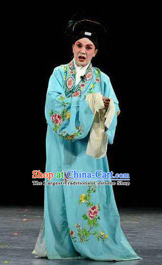 Chinese Beijing Opera Young Men Xu Xian Garment Henan Opera Legend of the White Snake Scholar Apparels Costumes and Hat