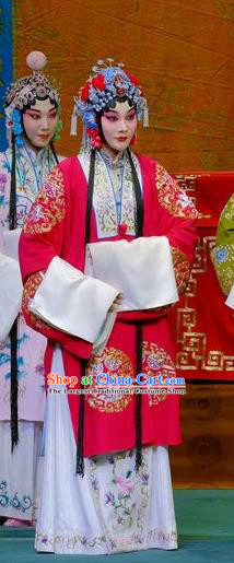 Chinese Traditional Peking Opera Young Women Garment Costumes Yangmen Female General Hua Tan Apparels and Headdress
