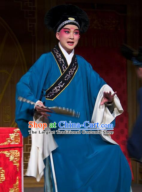 Chinese Peking Opera Costumes Selling Youlang Exclusive to the Flower Leader Kun Opera Young Men Qin Zhong Apparels Garment and Hat