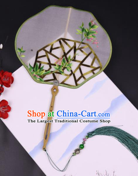 Handmade Chinese Embroidered Silk Fans Traditional Classical Dance Palace Fan for Women