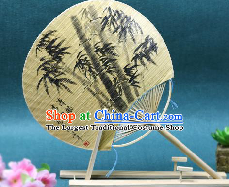 Handmade Chinese Ink Painting Bamboo Fans Traditional Classical Dance Palace Fan for Women