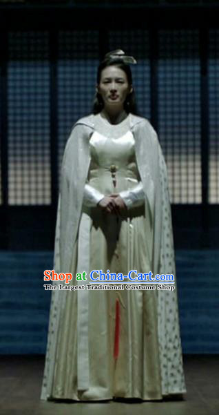 Chinese Ancient Commandery Princess Lin Wan Er Drama Qing Yu Nian Joy of Life Li Qin Replica Costume and Headpiece Complete Set