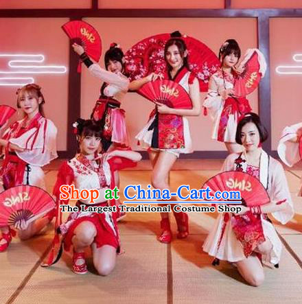 Chinese Dance Ji Ming Yue Moon Red Dress Traditional Classical Dance Stage Performance Costume for Women