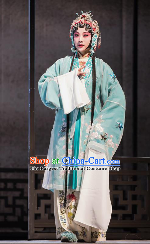 Chinese Kun Opera Rich Female Dress Costumes Pipa Ji Peking Opera Hua Tan Apparels Garment and Headpieces