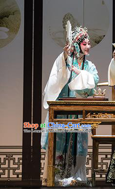 Chinese Kun Opera Rich Female Dress Costumes Pipa Ji Peking Opera Hua Tan Apparels Garment and Headpieces