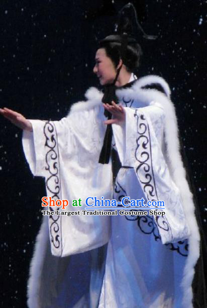 Chinese Classical Kun Opera Young Male Apparels The Story of Pipa Peking Opera Garment Prince Costumes and Headwear
