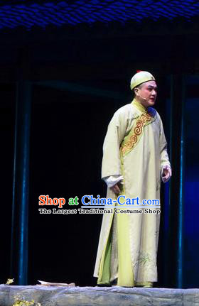 Chinese Yue Opera Young Male Garment Costumes and Headwear Jiujin Girl Shaoxing Opera Scholar Robe Apparels