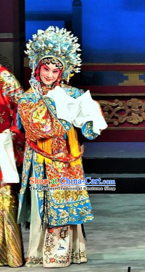 Chinese Kun Opera The Palace of Eternal Youth Consort Yang Costumes and Headdress Peking Opera Hua Tan Dress Apparels Garment