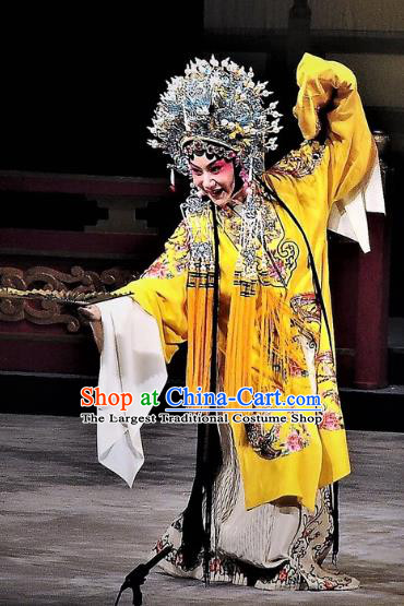 Chinese Kun Opera Actress The Palace of Eternal Youth Costumes Peking Opera Hua Tan Dress Apparels Consort Yang Garment and Phoenix Coronet