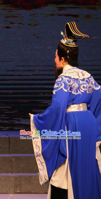 Xi Ma Qiao Chinese Yue Opera Elderly Male Costumes and Headwear Shaoxing Opera Laosheng Official Apparels Garment