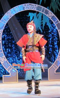 Bady from the Sea Chinese Yue Opera Young Male Apparels Costumes and Headwear Shaoxing Opera Sailor Garment