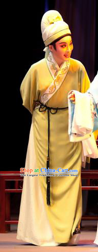 Bady from the Sea Chinese Yue Opera Scholar Young Male Apparels Costumes and Hat Shaoxing Opera Xiaosheng Garment