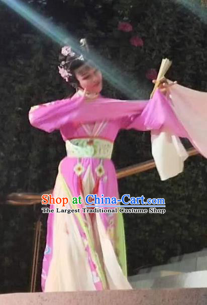 Chinese Shaoxing Opera Actress Water Sleeve Dress Costumes and Headpieces Wu Yi Lane Yue Opera Xiao Dan Garment Apparels