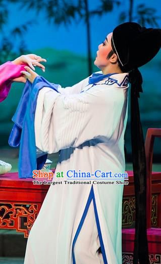 Chinese Yue Opera Young Male Apparels and Headwear Ren Heart Medicine Shaoxing Opera Physician Chen Shigong Garment Costumes