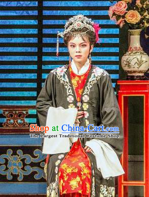 Chinese Shaoxing Opera Actress Apparels Costumes and Headdress Yue Opera Hua Zhong Jun Zi Young Female Dress Garment