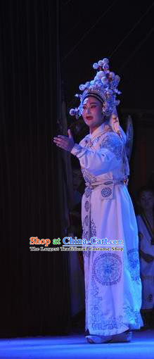 Tian Dao Zheng Yi Chinese Yue Opera Martial Man Costumes and Hat Shaoxing Opera Garment Takefu Wusheng Apparels