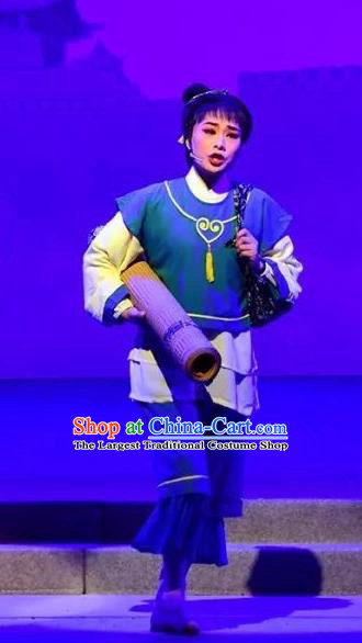 Chinese Yue Opera Wa Wa Sheng Apparels and Headwear Hu Po Yuan Shaoxing Opera Young Boy Garment Costumes
