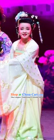 Chinese Shaoxing Opera Huadan Dress Costumes and Headpieces Hu Po Yuan Yue Opera Empress Garment Apparels