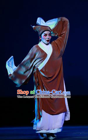 Chinese Yue Opera Xiaosheng Garment and Headwear A Chinese Ghost Story Shaoxing Opera Young Male Scholar Ning Caichen Apparels Costumes