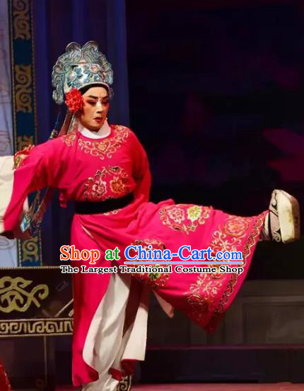 Yi Jian Zhong Qing Chinese Yue Opera Bully Yan Jun Garment and Headwear Shaoxing Opera Xiaosheng Young Male Apparels Costumes