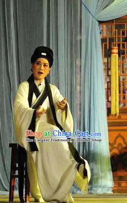 Chinese Yue Opera Young Male Gao Zecheng Garment Apparels Clothing and Headwear Shaoxing Opera Scholar Costumes