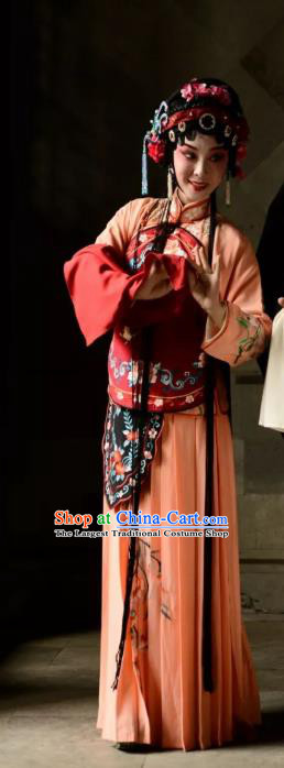 Chinese Kun Opera Actress Dress Costumes Apparels and Headpieces Heros Kunqu Opera Hua Tan Pan Jinlian Garment