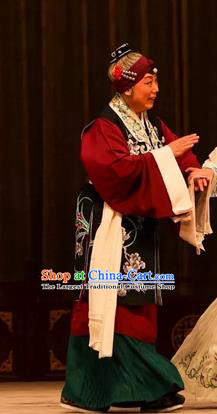 Chinese Kun Opera Elderly Woman Dress Costumes Apparels and Headpieces Heros Kunqu Opera Matchmaker Wang Po Garment