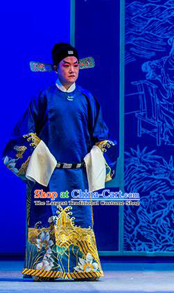 Chinese Kun Opera Nan Ke Dream Official Garment and Headwear Kunqu Opera Costumes Minister Apparels Clothing