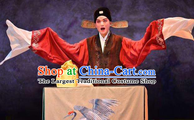 Bai Luo Shan Chinese Kun Opera Young Man Xu Jizu Apparels Garment Costumes and Headwear Kunqu Opera Scholar Clothing