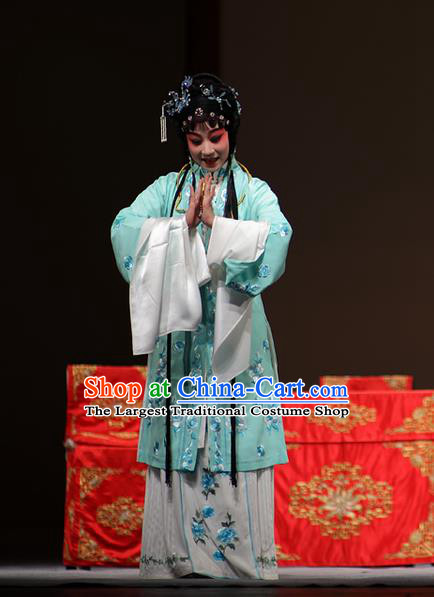 Chinese Kun Opera Noble Lady Xue Baochai Dress Apparels Costumes and Headdress Dream of Red Mansions Kunqu Opera Hua Tan Garment