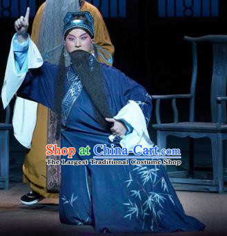 Chinese Kun Opera Middle Age Man Zhang Yetang Apparels Garment Costumes and Headwear the Legend of Washing the Silk Gauze Kunqu Opera Elderly Male Clothing