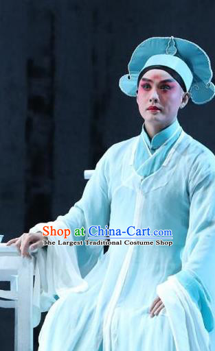 Six Chapters of a Floating Life Chinese Kun Opera Xiaosheng Apparels Garment Costumes and Headwear Kunqu Opera Scholar Shen Fu Clothing