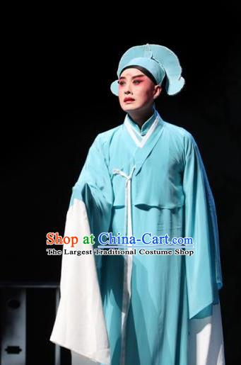 Six Chapters of a Floating Life Chinese Kun Opera Xiaosheng Apparels Garment Costumes and Headwear Kunqu Opera Scholar Shen Fu Clothing