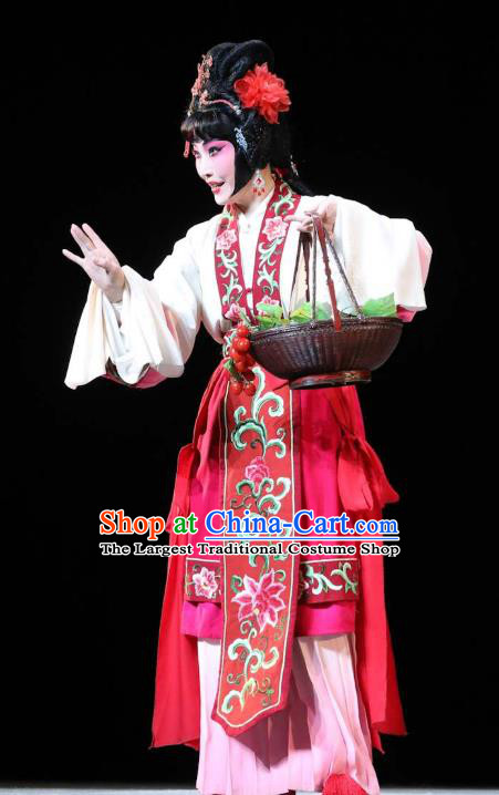 Chinese Kun Opera the Dream of Xiang Fei Dress Apparels Costumes and Headpieces Kunqu Opera Hua Tan E Huang Garment