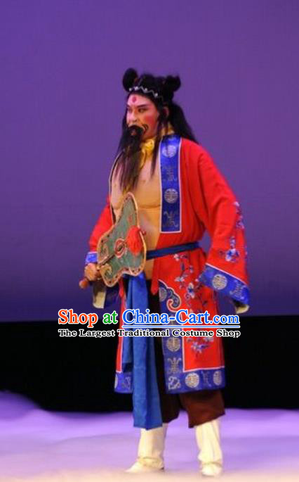 The Tale of Handan Chinese Kun Opera Immortal Zhong Hanli Apparels and Headwear Kunqu Opera Garment Costumes