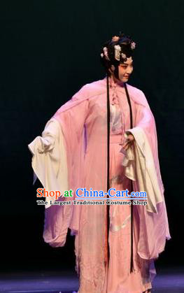 Chinese Kun Opera Actress Ying Ling Apparels Costumes and Headpieces Romance Juliet Kunqu Opera Hua Tan Diva Dress Garment