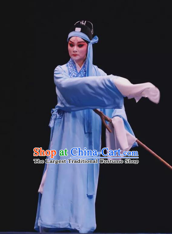 Ku Qin Chinese Kun Opera Xiaosheng Apparels and Headwear Kunqu Opera Young Man Garment Scholar Shen Baoxu Costumes