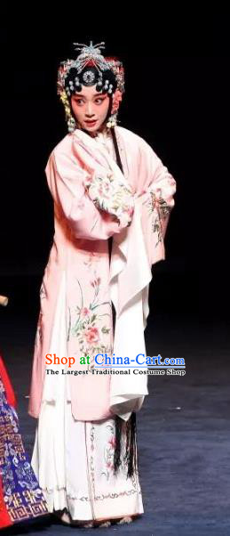 Chinese Kun Opera Actress Wang Ruilan Apparels Costumes and Hair Accessories You Gui Ji Kunqu Opera Rich Female Dress Garment