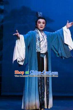 Chinese Kun Opera Scholar Young Male Chuan Shang Yin Costumes and Headwear Kunqu Opera Xiaosheng Cao Zhi Garment Niche Apparels